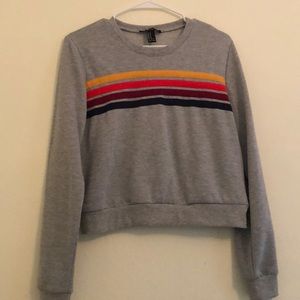 [NWOT] Cropped Crewneck Sweatshirt